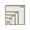 Kendrick Home + Stadium University of Northern Iowa Panthers UNI Love Heart Collegiate Framed Square Wood Sign With State And Team Logo Hawk (4x4) view 4