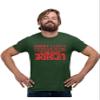 4X-Large Forest Green Mens Sorry I Can't I'm Stuck in The Upside Down T-Shirt view 3