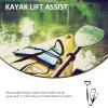INOOMP Kayak Stand Up Assist Strap Canoe Drag Handles Adjustable Boat Standing Rope Pulling Cord Kayak Standing Aid Dragging Accessories for Kayaker view 3