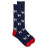 Chaps Men's Casual Lightweight Classic Dogs Fairisle Crew Socks 3 Pair Pack, Blue Assorted, Men's Shoe Size: 6-12 view 2