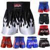 MRX Muay Thai Shorts for Men Training, Kickboxing, Fighting, Boxing Shorts for Martial Arts, Grappling, Cage Fight, BJJ Blue/Silver Flame X-Small view 1
