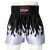 MRX Muay Thai Shorts for Men Training, Kickboxing, Fighting, Boxing Shorts for Martial Arts, Grappling, Cage Fight, BJJ Blue/Silver Flame X-Small view 2
