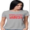 Medium Athletic Heather Women Sorry I Can't I'm Stuck in The Upside Down T-Shirt view 2