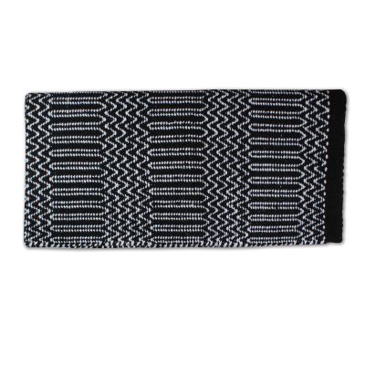 Professional's Choice Double Weave Navajo Saddle Blanket | Durable Acrylic Blended Material | Black & White