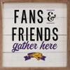 Kendrick Home + Stadium Northern Iowa UNI Panthers Fans & Friends Collegiate Framed Square Wood Sign With State And Team Logo (24x24) view 1
