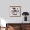 Kendrick Home + Stadium Northern Iowa UNI Panthers Fans & Friends Collegiate Framed Square Wood Sign With State And Team Logo (24x24) view 2