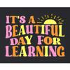 3X-Large Black Mens It's A Beautiful Day for Learning Teacher Gift Idea Long Sleeve T-Shirt view 3