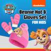 PAW Patrol Kids Beanie Hat and Gloves Set, Cuff Winter Knit Cap with Pom and Mittens, Skye, One Size view 2