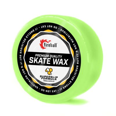 Fireball SuperSlip Pro Skateboard Wax for Rails - USA Made Skate Curb Wax for Scooters Aggressive Inline and Skateboards - Custom Formula Professional Skate Wax (Green)