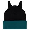 DC Comics League of Super Pets Kids Beanie Hat and Gloves, Ace The Bat Hound Cuff Winter Knit Cap and Glove Set, Black, One view 4