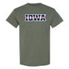 AS1373 - Iowa Hawkeyes Patriotic Wordmark T Shirt - 3X-Large - Heather Military Green view 1