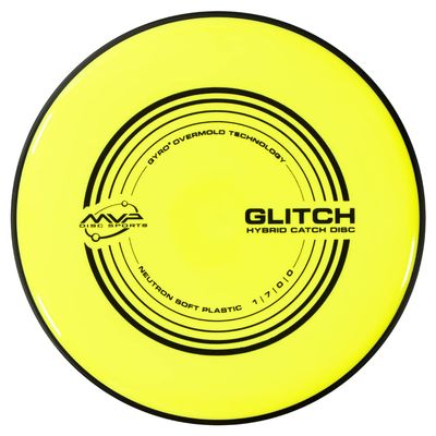 MVP Disc Sports Neutron Glitch (Soft) Disc Golf Hybrid Catch Disc (140-145g / Colors May Vary)