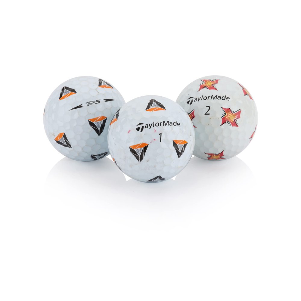 48 Used Golf Balls for Taylormade TP5 & TP5x Pix - Fair Condition (3A)