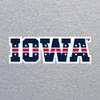 AS1373 - Iowa Hawkeyes Patriotic Wordmark T Shirt - Medium - Sport Grey view 2
