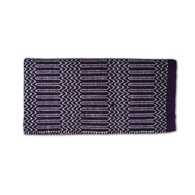 Professional's Choice Double Weave Navajo Saddle Blanket | Durable Acrylic Blended Material | Black & Purple