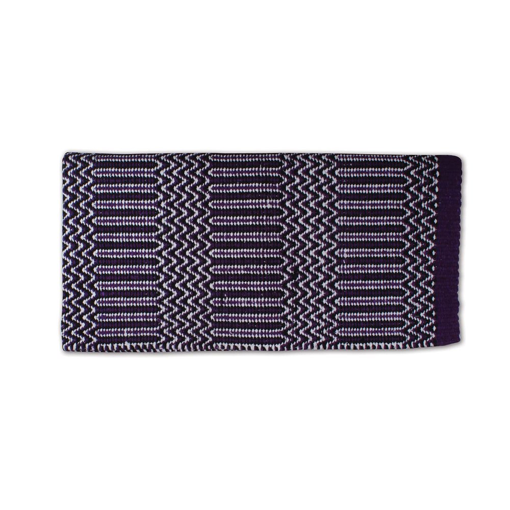 Professional's Choice Double Weave Navajo Saddle Blanket | Durable Acrylic Blended Material | Black & Purple