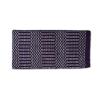 Professional's Choice Double Weave Navajo Saddle Blanket | Durable Acrylic Blended Material | Black & Purple view 1