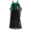 Medieval Costume Women with Corset, Gothic Clothes Cold Shoulder Steampunk Corset Dress Butterfly Sleeve Maxi Dress view 3