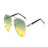 WIRUN Night Vision Glasses Anti-Glare Polarized UV400 Aviator Night Driving Glasses for Men & Women Yellow Safety Eyewear (Silver)