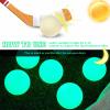 Deekin 8" Street Hockey Balls Glow in The Dark Sports Balls for Indoor Outdoor Road Roller Hockey(Green,6 Pcs) view 3