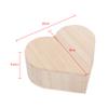 TOPINCN Heart shaped Wooden Box, Jewelry Storage Box Wooden Trinket Box Magnetic Buckle Small Bearer Box for Display Organizer view 2