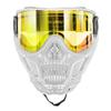 HK Army HSTL Skull Paintball Goggle/Airsoft Mask (White, Gold) view 3