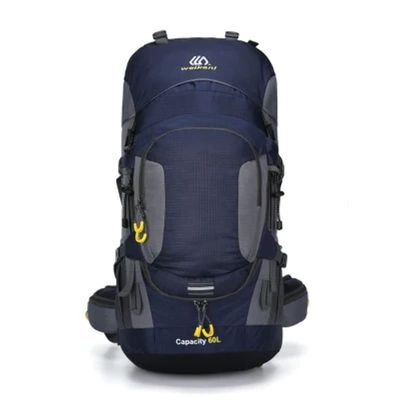 60L Outdoor Hiking Backpack Blue