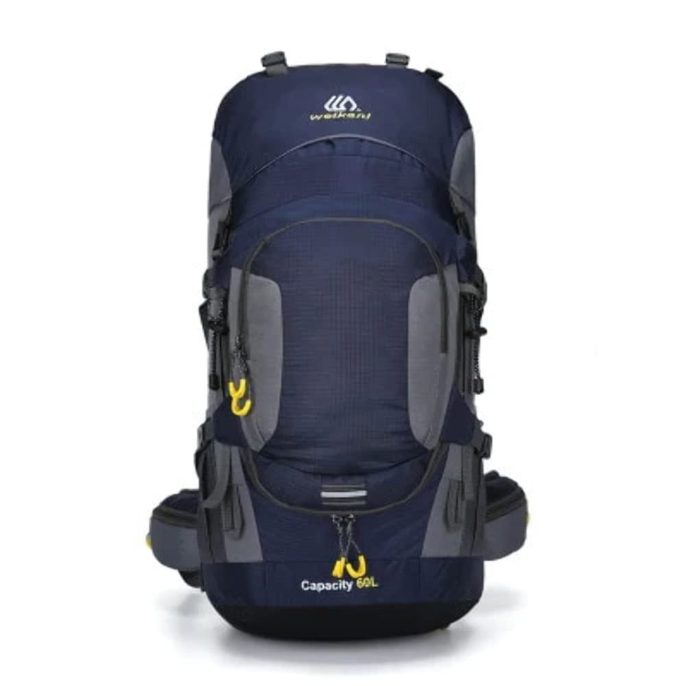 60L Outdoor Hiking Backpack Blue