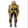 Honeystore Women's Skeleton Tight 1-Piece Jumpsuit Halloween Party Bodysuit Outfit BAX-196 M