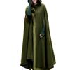 XUNRYAN Womens Winter Cape Coat Wool Blend Hooded Cloak Maxi Long Cardigans Open Front Poncho Outwear Halloween Costume view 1