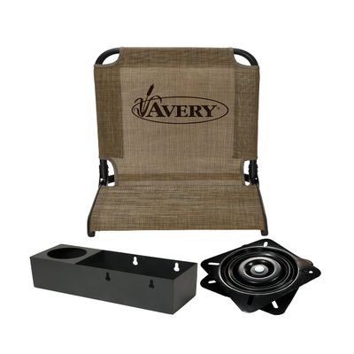 Avery Outdoors Quick-Set Swiveling Boat Seat with Utility Tray