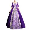 tuduoms Women's Renaissance Regency Dress Long Ball Gown Plus Size Halloween Cosplay Costumes 18th Century Medieval Dresses Purple view 1