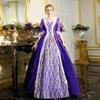 tuduoms Women's Renaissance Regency Dress Long Ball Gown Plus Size Halloween Cosplay Costumes 18th Century Medieval Dresses Purple view 2