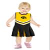 Little King NCAA Infant/Toddler Girls One Piece Team Cheer Jumper Dress-Iowa-6 Months view 1