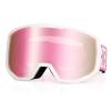 EXP VISION Ski Goggles Snowboard for Men Women, OTG Anti Fog UV Protection Snow Goggles (Pink Frame Pink) view 1