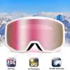 EXP VISION Ski Goggles Snowboard for Men Women, OTG Anti Fog UV Protection Snow Goggles (Pink Frame Pink) view 2