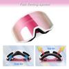 EXP VISION Ski Goggles Snowboard for Men Women, OTG Anti Fog UV Protection Snow Goggles (Pink Frame Pink) view 3