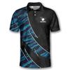 PRIMESTY Tribal Bowling Shirts for Men, Polynesian Custom Name & Team Bowling Jerseys, Personalized Bowling Polo Shirts S-5XL view 2