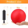 Yunsailing 24 Pack Dodgeballs Bulk 6 Inch Operation Christmas Playground Balls Rubber Bouncy Inflatable Kickball with Pump for Kids Adult Outdoor Handball Game Christian Donation Gift (Red) view 2