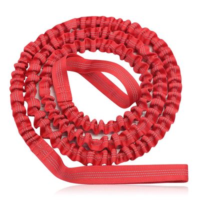 Bicycle Tow Rope for Kids, The Original Bike Bungee Tow Rope for Kids,MTB & Cycling Stretch Pull Strap Compatible with All Mountain Bikes, Red