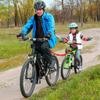 Bicycle Tow Rope for Kids, The Original Bike Bungee Tow Rope for Kids,MTB & Cycling Stretch Pull Strap Compatible with All Mountain Bikes, Red view 2