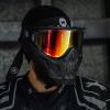 HK Army HSTL Skull Paintball Goggle/Airsoft Mask (Black, Fire) view 3