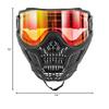 HK Army HSTL Skull Paintball Goggle/Airsoft Mask (Black, Fire) view 4