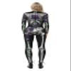 Honeystore Women's Skeleton Tight 1-Piece Jumpsuit Halloween Party Bodysuit Outfit BAX-192 L view 2