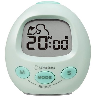 dretec Interval Timer Stopwatch | Count-Down & Count-up | Notification with Sound/Light | Multifunctional Timer for Working/Studying/Exercising | Green