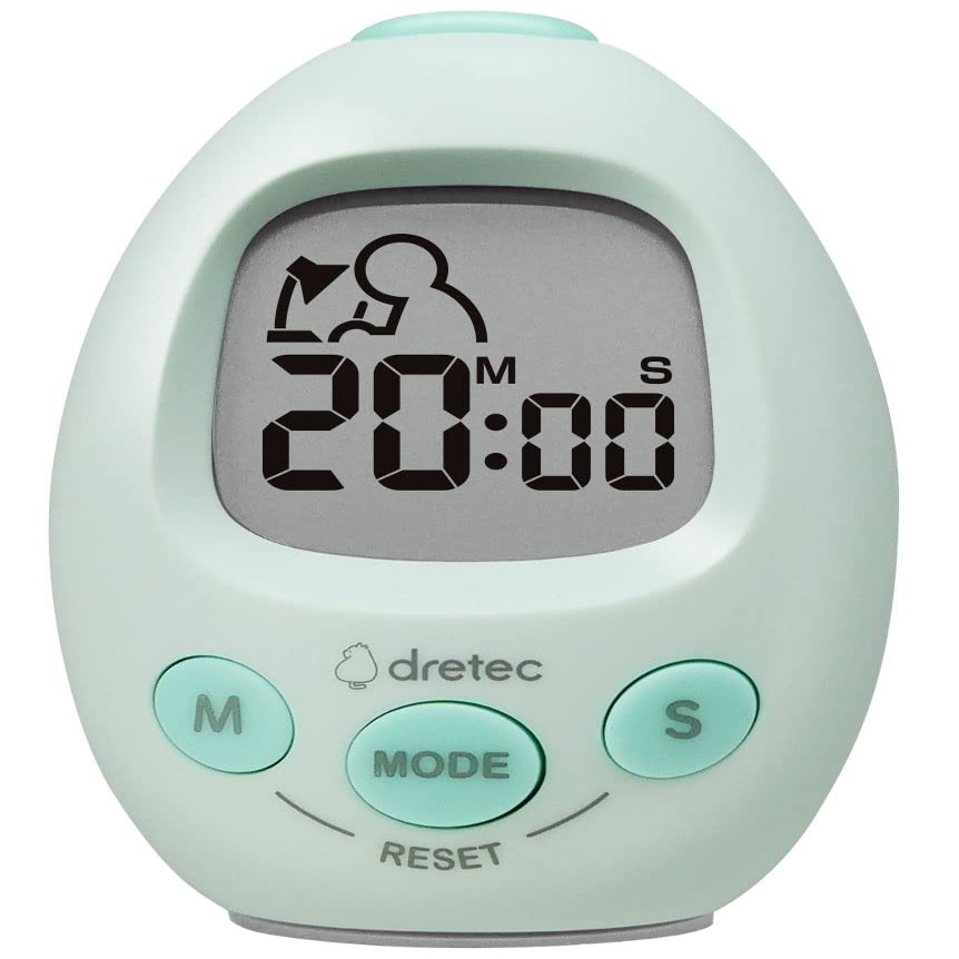 dretec Interval Timer Stopwatch | Count-Down & Count-up | Notification with Sound/Light | Multifunctional Timer for Working/Studying/Exercising | Green