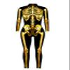 Honeystore Women's Skeleton Tight 1-Piece Jumpsuit Halloween Party Bodysuit Outfit BAX-196 XL view 3