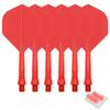 CyeeLife 6pcs Molded Dart Flights and Shafts,one Piece Integrated Accessory CF02A Red-M