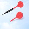 CyeeLife 6pcs Molded Dart Flights and Shafts,one Piece Integrated Accessory CF02A Red-M view 2