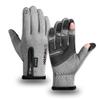 ANJMEICH Wholesale Amazon Men's Winter Custom Glove Waterproof Warm Windproof and Antiskid Cycling Sports Racing Gloves (Gray, XL) view 1